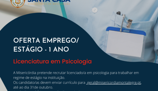 OFERTA DE EMPREGO/ESTÁGIO